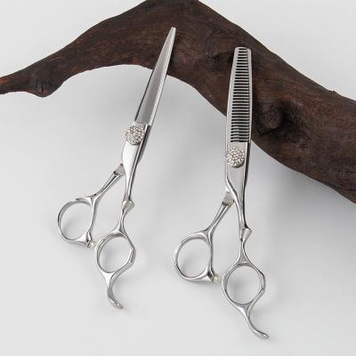 China 2022 New 6inch Thinning Scissors Hair Cutting Scissors Barber Scissors Stainless Steel Hairdressing Scissors Set DM-600 for sale