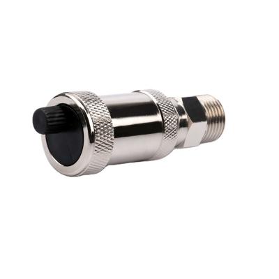 China Male Thread General Brass Manual Air Vent Valve Chrome Plating High Performance Air Vent Valve for sale