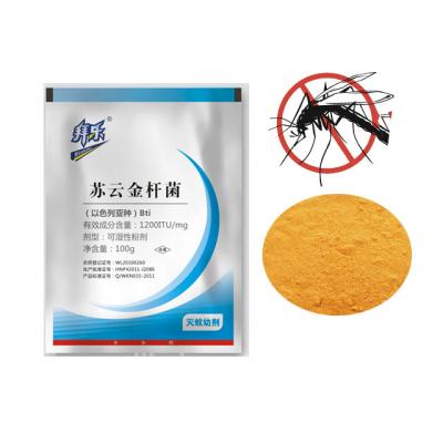 China 1200ITU/Mg Bti Mosquito Larvae Killer for water Urban River Rice Field 100g for sale