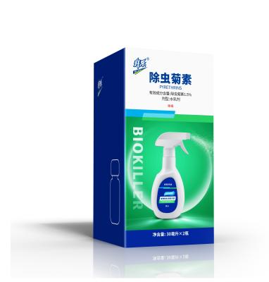 Chine EU Formulé 1,5% Pyréthrine naturelle Aucun résidu Aucun effet secondaire sur l'homme Animaux 30 ml/bouteille*2 à vendre