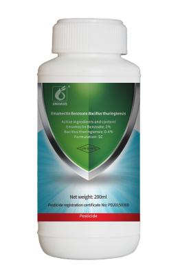 China Benzoato del 2% Emamectin 0,4% bacilos insecticida de las bacterias de BT de Thuringiensis Bulldock para el arroz en venta