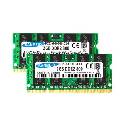 China KANMEIQi 2GB DDR2 800MHz PC2-6300 PC2-6400 DDR2 800 240PIN LAPTOP DIMM Notebook Memory for sale