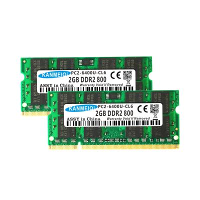 China LAPTOP KANMEIQi DDR2 2GB Laptop RAM 667 800mhz SODIMM PC-5300 PC6400 204-Pin Best RAM for sale