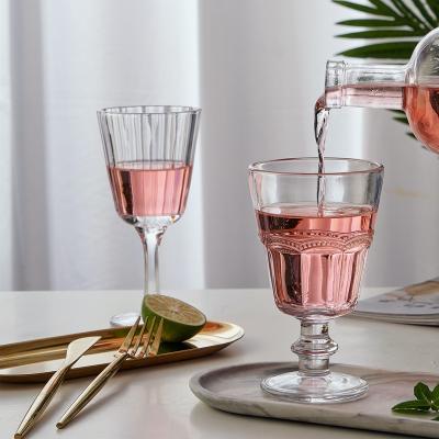 China Crystal Glass Water Tumblers Elegant modern CLASSIC Crystal Glasses for water iced drink glassware for sale