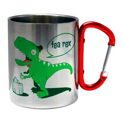 China Newest Design Double Wall Stainless Steel Mountaineering Portable Mouth Mug Beer Cup High Quality Eco-friendly Mug for sale