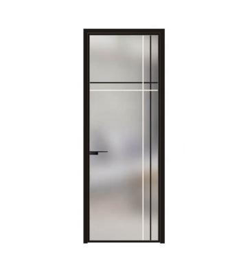 China Waterproof Aluminum Doors Aluminum Alloy Very Borrow Door 18 Series Borrow Side Kitchen Toilet Door for sale