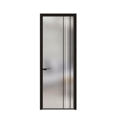 China Waterproof Aluminum Doors 18 Series Borrow Side Kitchen Toilet Doors Aluminum Window Doors for sale