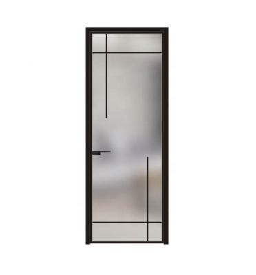 China Foshan Waterproof Aluminum Doors Aluminum Alloy Very Borrow Doors 18 Series Borrow Side Kitchen Toilet Doors for sale