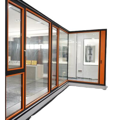 China Magnetic Aluminum Screen Window Opening Window 80 Break System Aluminum Window for sale