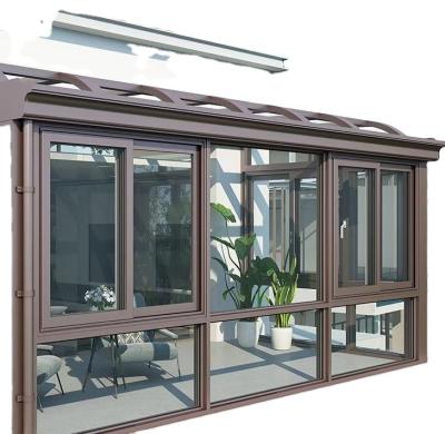 China Modern Glass Sun Arc Room Aluminum Alloy Garden Sun Room for sale