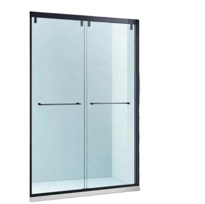 China Modern Bathroom Glass Sliding Doors 304# Stainless Steel Shower Door Hinged for sale