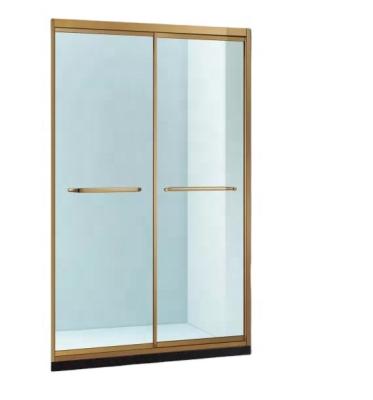 China Modern Bathroom Glass Sliding Doors 304# Stainless Steel Shower Door Hinged for sale