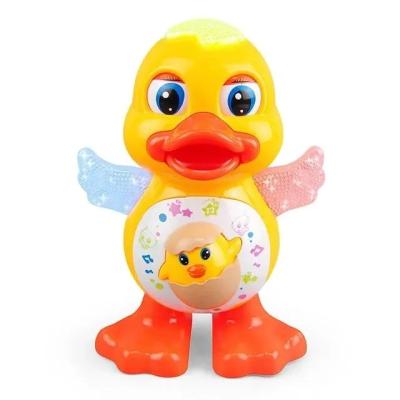 China Children's toys interesting same interactive dancing duck toys with lights and music can shake the body electric walking toys for sale