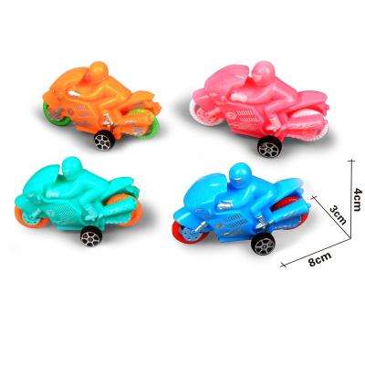 China Friction Friction Toy Motorcycle Boy OPP Packing Material Safety Inertia Car Four Small Toy Motorcycle Plastic Back Car Four Small for sale