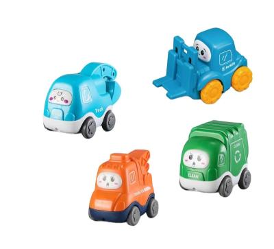 China Toy Factory Wholesale Children's Toys 2-6 Years Rubbish Classification Plastic Car Toys Cartoon Engineering Car Toys for sale