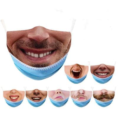 China Repeatedly Washed 3D Halloween Skin Care Use Breathable Dust Masks Outer Face Cover for sale