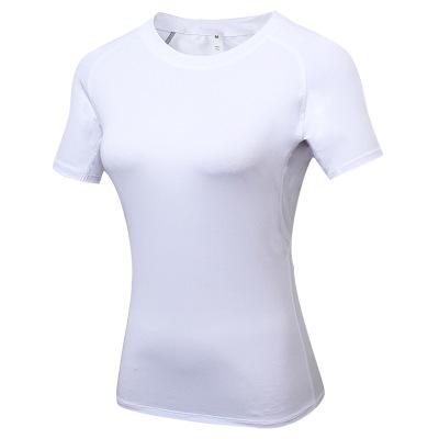 China 2019 Sustainable Custom Sport T-shirt Women Short Sleeve Yoga Women's Blank T-Shirt for sale