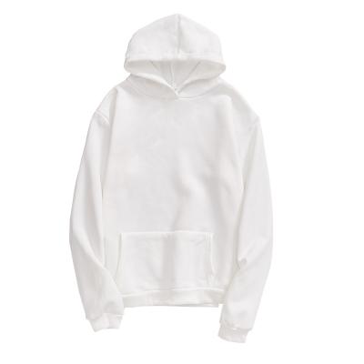 China wholesale custom Anti-wrinkle men hoodies 100%polyester fleece white hoodies sweatshirts for sale