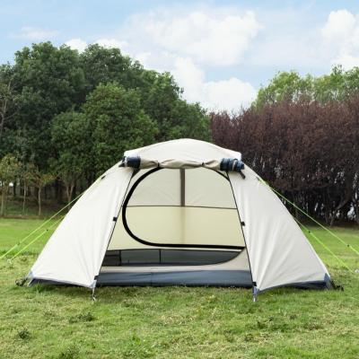 China Rust Resistant / Waterproof Camping Double Fabric Oxford Person Tent 3-4 Person Rustproof Tent for sale