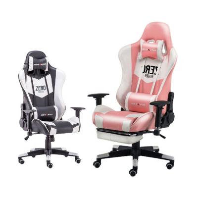 China Leather Gaming Chair Gamig (Height) Silla Gamer Racing Footrest Hotel Home Office Adjustable Chair Computer for sale