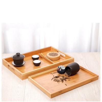 China Mulit Washable High Quality Home Size Custom Hotel Food Drink Lobby Bamboo Wooden Serving Tray for sale