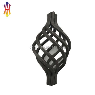 China Modern Hot Wholesale Customized Wrought Iron Or Wrought Iron Fencing Baskets Balusters Ornaments Manufacturer For Fence Decoration for sale