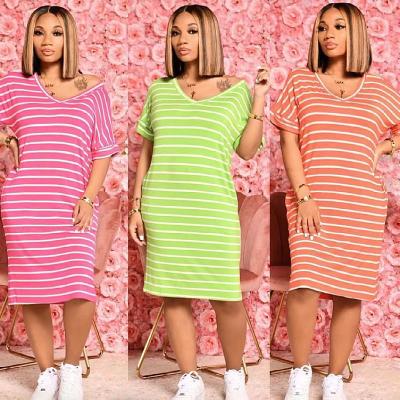 China A019 2022 Summer New Sleeveless Short Sleeve Dress Women's Breathable Mid Length Casual Dress for sale