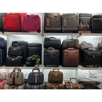 China Low Price Synthetic Leather Microfiber New Trolley Type Travel Set Luggage Vintage Suitcases for sale