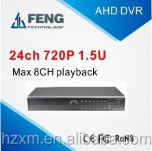 China H 264 24ch 720P DVR P2P Standalone Cloud Function 24 Channel AHD DVR ADVR7024F-M for sale