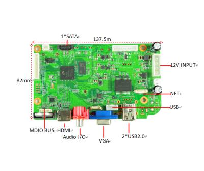 China H.265 4ch poe motion detection nvr pc motherboard main board for sale