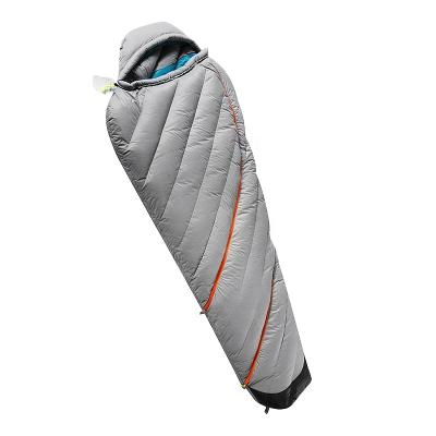 China Cold Weather JWB-005 0 Degree White Goose Down Fill Winter Sleeping Bag 900g Light Weight for sale