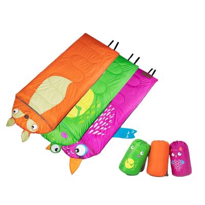 China Envelope Type JWB-006 Cartoon Animal Lightweight Portable Sleeping Bag For Kids Children for sale