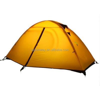 China JWJ-007 hot sale outdoor shelter aluminum floding anti water backpacking tent 1 person ultralight for sale