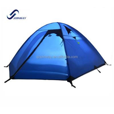 China JWJ-004 Blue Aluminum Pole Ultralight Outdoor 2 People Anti Water Hiking Tent for sale