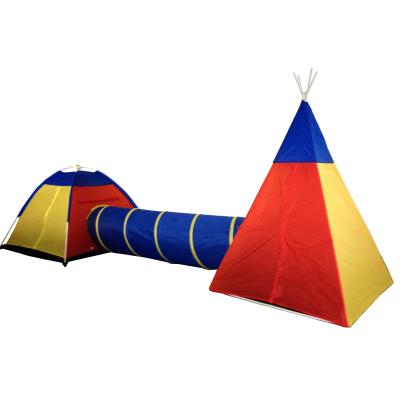 China Easy Install JWS-023A Chinese Supplier Big Tent Kids Children To Play Tent And Tunnel Set for sale