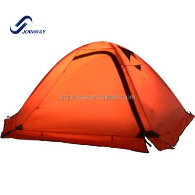 China JWJ-008 anti water ultralight 2 person parachute camping tent new outdoor design aluminum frame for sale