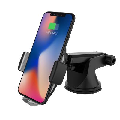 China Induced Magnetic Sensors New Product Ideas 2019 Non-infrared Sensor Automatic Induction Wireless Car Chargers For iPhone XS Max Samsung Phone Holder for sale