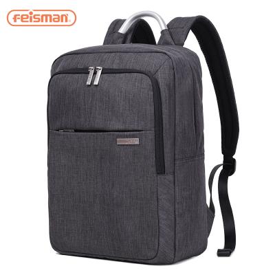 China Feisman Wear-Resistance Waterproof 15.6 Inch Man Business Computer Bag Laptop Backpack for sale