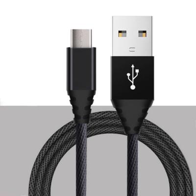 China Feisman 3.3ft Charging Rugged Nylon Braided Type C COMPUTER Tie Down USB Cable For Samsung S8 S9 Plus for sale