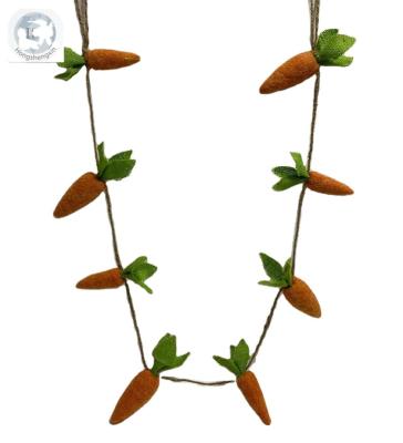 China Artificial Carrot Garland 8pcs Easter Carrot Easter Decor for sale