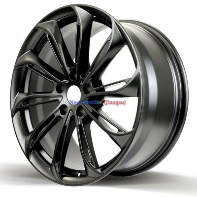 China Factory Matte Black Forged Aftermarket Wheels Custom ALLOY UU rims 18 19 20 for x/y tesla brand model 3 s for sale