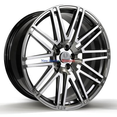 China 6061 T6 Aluminum UU Customized Color 6061-T6 5X100 Machined Face 5X112 5X120 16 Aluminum 17 18 19 20 21 22 23 24 Inch Hot Forged Wheels for sale