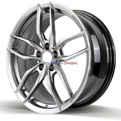 China ALLOY 19 inch monoblock forged brushed black alloy spoke auto car wheel rims 5x112 alu fit for sale