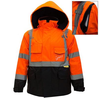 China Cotton Fluorescent Professional Hi-Strength Reflective Jacket Safety Work Wear for sale