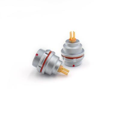 China Cirkel 6 Pin Push Pull Electrical Connectors Waterdichte EIzeg Vaste Contactdoos Te koop