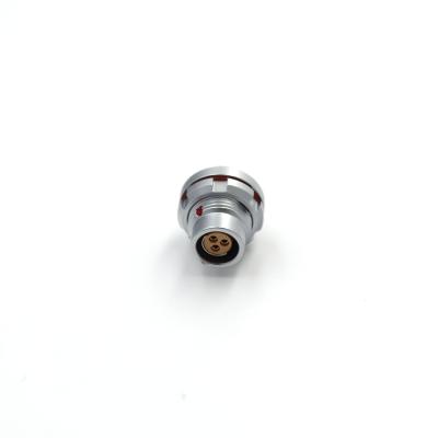 Cina connettore di cavo di Fischer di serie 102F Front Lock 3 Pin Socket Chromed For Robots in vendita