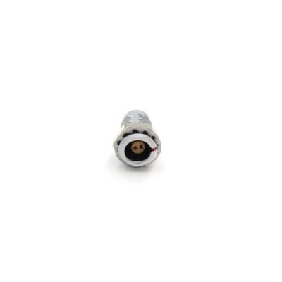 China 0B Series Miniature Circular Connector 10A 2 Pin Female Push Pull Socket IP50 for sale