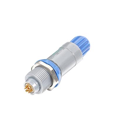 China 3 stecker-Kabel-Verbindungsstück PAG 1P Pin 4 Pin Circular Plastic Connector Medical Plastik zu verkaufen