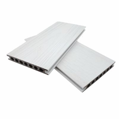 China ISO9001 Terrace Co Extrusion Composite Decking White Wood Plastic WPC for sale