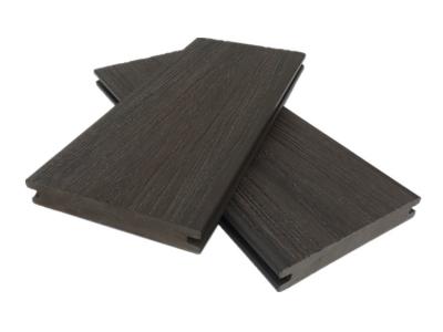 China Swimming Pool Exterior Wood Composite Lumber Decking Co Extrusion Solid WPC for sale